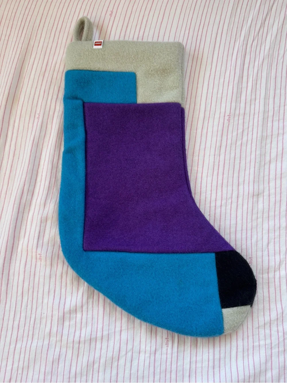 Lego Colorblock Holiday Christmas Stockings,Stocking Stuffer, Set of 4, GUC.